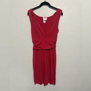 Max Studio Specialty Products Chic Sleeveless Red Midi Dress